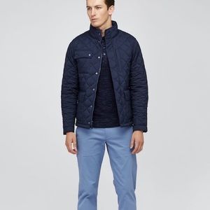 Bonobos Medium Slim Fit Banff Quilted Jacket Navy